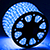 Светодиодный дюралайт трехжильный (28LED на 1м, бухта 100м, 3W, круглый 11мм, чейзинг) синий
