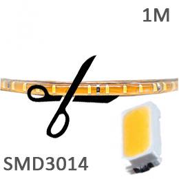 Уличная светодиодная лента SMD3014 нарезка (120LED на 1м, 1м, IP68) 
