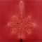 Макушка для живой елки «Полярис» (45см, 144LED, высота с креплением 80см) красный